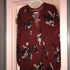 Free People floral blouse
